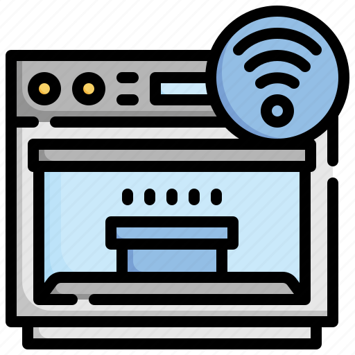 Smart, oven, internet, of, things, control, microwave icon - Download on Iconfinder