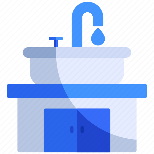 Bathroom, furniture, home, interior, sink, smart, tap icon - Download on Iconfinder
