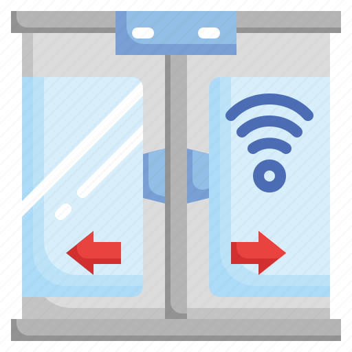 Automatic, door, smart, house, sensor, miscellaneous, wireless icon - Download on Iconfinder