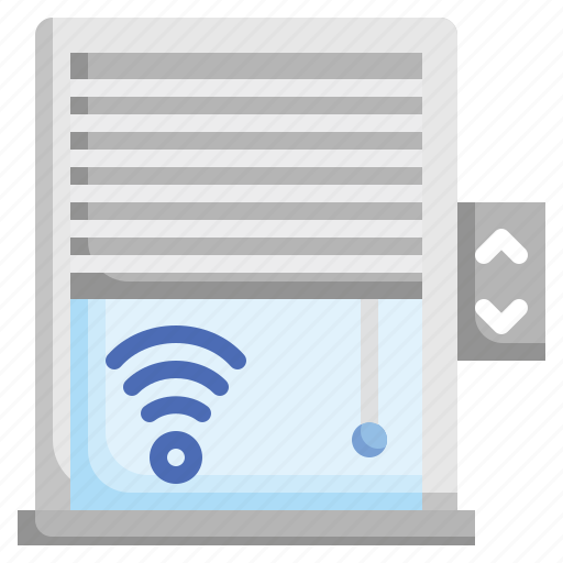 Smart, blind, domotics, home, automation, wireless, connection icon - Download on Iconfinder
