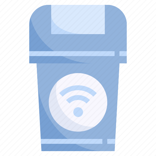Garbage, smart, home, trash, can, internet, of icon - Download on Iconfinder