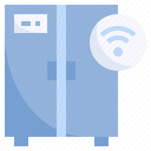 Refrigerator, smart, fridge, devices, home, wifi icon - Download on Iconfinder