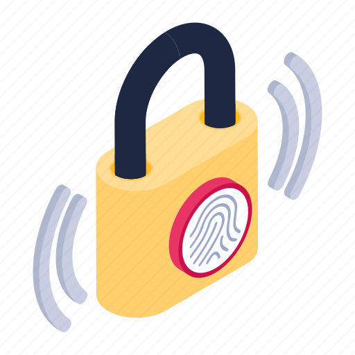 Fingerprint sensor, finger authentication, biometric fingerprint, biometric lock, wifi fingerprint lock icon - Download on Iconfinder