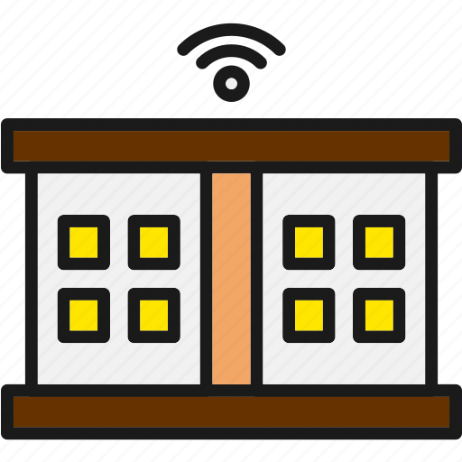 Smarthome, door, wifi, window, close icon - Download on Iconfinder