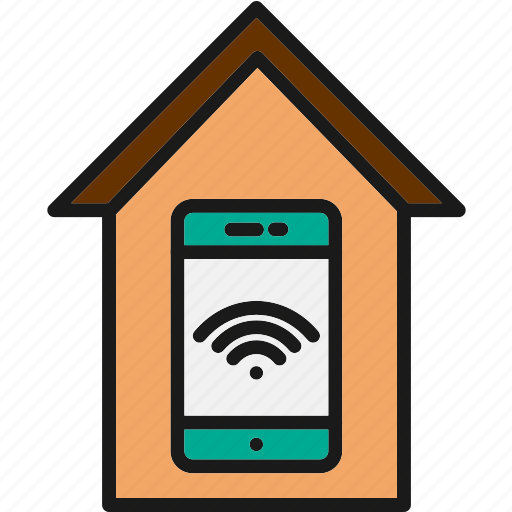 Smarthome, wifi, home, smartphone icon - Download on Iconfinder