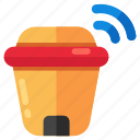 smart bin, waste bin, dustbin, garbage can, trash bin
