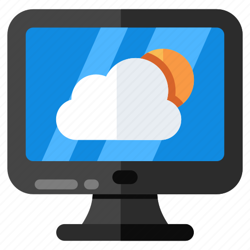 Online weather forecast, weather prediction, overcast, meteorology, partly cloudy weather icon - Download on Iconfinder