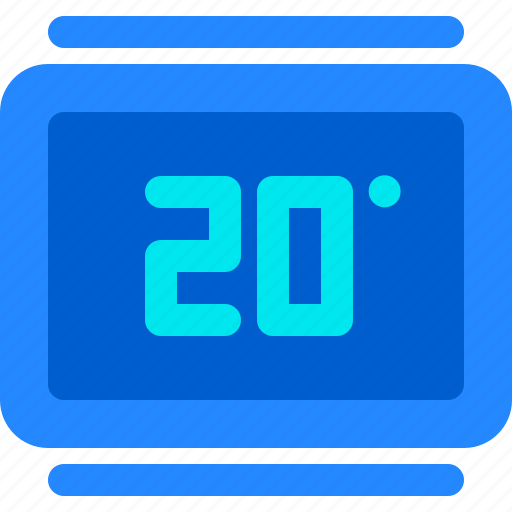 House, smart, temperature, thermostat icon - Download on Iconfinder