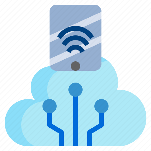 Cloud, computing, service, phone, wifi icon - Download on Iconfinder