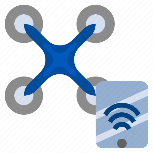 Drone, remote, control, transportation, electronics, wifi, signal icon - Download on Iconfinder