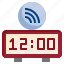 smart, clock, digital, time, date, home, automation, wifi, signal 
