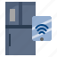 smart, fridge, household, furniture, phone, wifi 