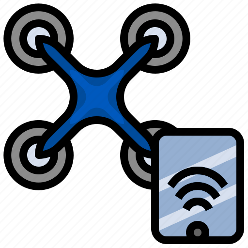 Drone, remote, control, transportation, electronics, wifi, signal icon - Download on Iconfinder