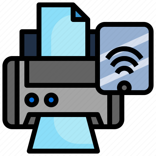 Printer, household, furniture, phone, wifi icon - Download on Iconfinder