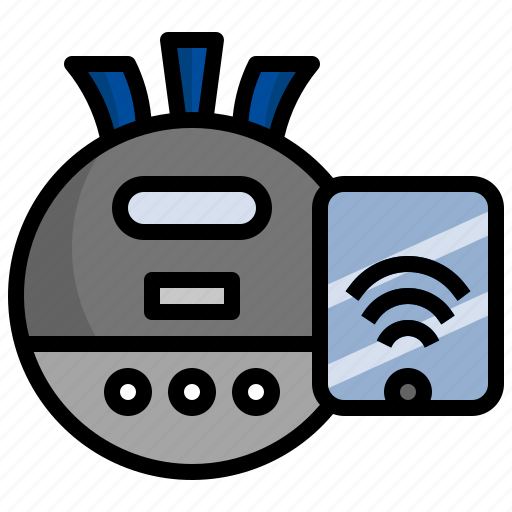 Smart, cleaner, vacuum, robot, home, automation icon - Download on Iconfinder