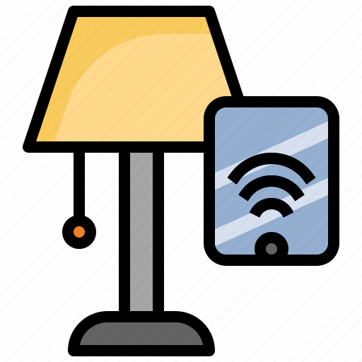 Smart, light, home, lamp, phone, wifi icon - Download on Iconfinder
