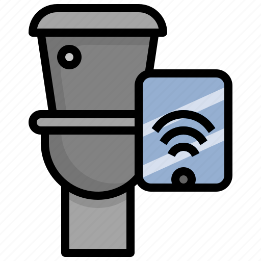 Toilet, household, furniture, phone, wifi icon - Download on Iconfinder