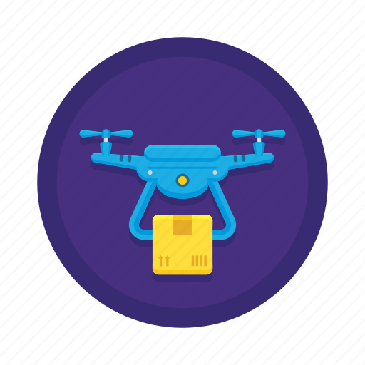 Delivery, drone, aircraft shipping, drone delivery, drone shipping icon - Download on Iconfinder
