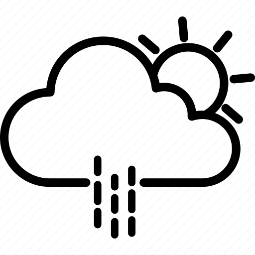 Cloud, raining, sun, weather, clouds, forecast, rain icon - Download on Iconfinder