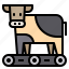 cow, delivery, farm 
