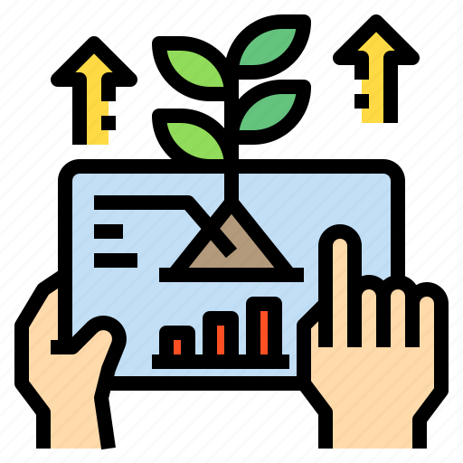 Chat, growth, hand, plants icon - Download on Iconfinder