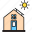 smarthouse, solar panel, home, house 
