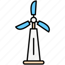 windmill, wind, mill, air