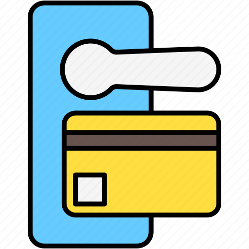 Doorknob, house, card key, real estate icon - Download on Iconfinder