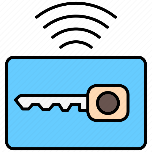 Key card, safety, lock, unlock icon - Download on Iconfinder