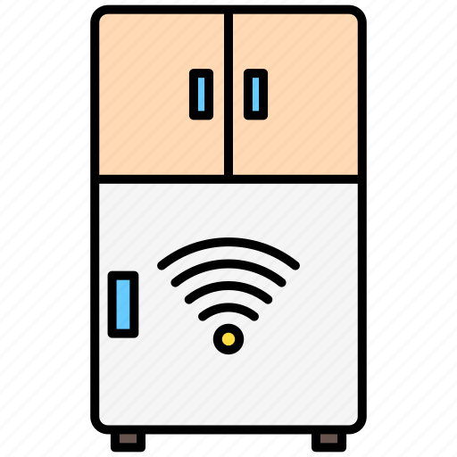 Smart, refrigerator, freezer, kitchen icon - Download on Iconfinder
