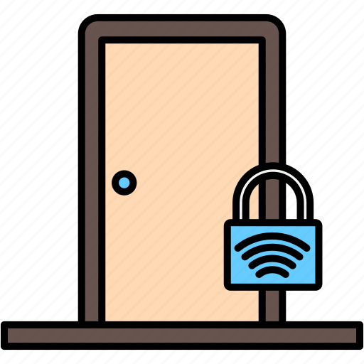 Door, exit, entrance, lock icon - Download on Iconfinder