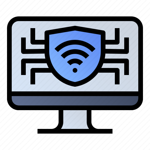 Computer, monitor, pc, protection, security icon - Download on Iconfinder