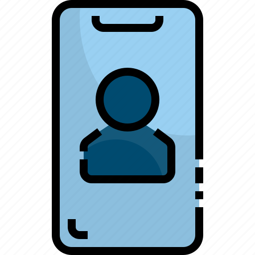 Contact, device, electronic, mobile, phone, smartphone, technology icon - Download on Iconfinder