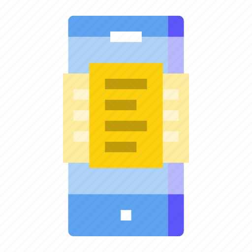 Document, file, mobile, online, paper, phone, smartphone icon - Download on Iconfinder