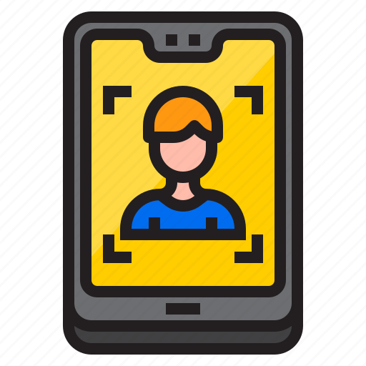 Detection, face, mobile, mobilephone, smartphone, user icon - Download on Iconfinder