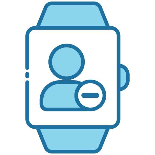 Delete user, smartwatch, technology, delete-profile, remove-user, remove-profile icon - Download on Iconfinder