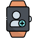 add, add user, smartwatch, technology, add-account, add-profile
