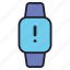 smartwatch, gadget, wristwatch, iwatch, device, alert, notification, information, info 