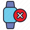 smartwatch, time, gadget, wristwatch, iwatch, device, watch, close, cancel