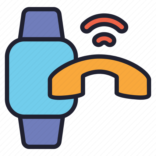 Smartwatch, gadget, wristwatch, iwatch, device, watch, call icon - Download on Iconfinder