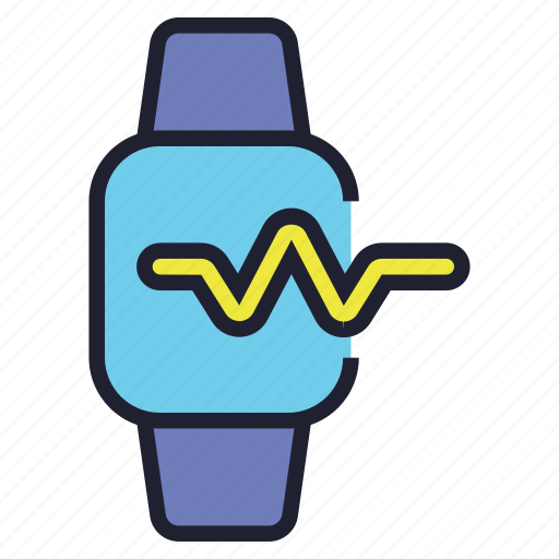 Smartwatch, time, gadget, wristwatch, iwatch, device, pulse icon - Download on Iconfinder
