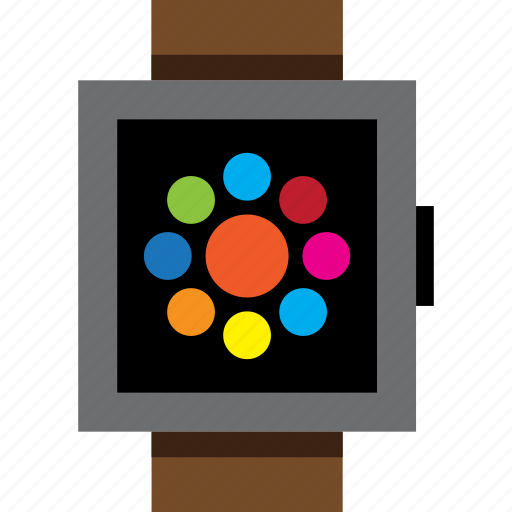 App, apps, circle, smartwatch, watch, wrist icon - Download on Iconfinder