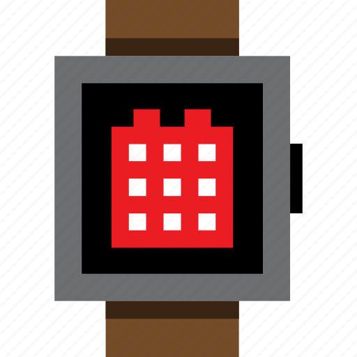 Calendar, date, grid, smartwatch, watch, wrist icon - Download on Iconfinder