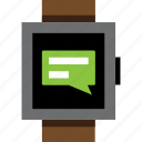 chat, message, smartwatch, text, watch, wrist