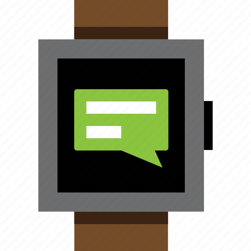 Chat, message, smartwatch, text, watch, wrist icon - Download on Iconfinder
