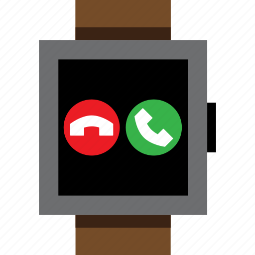 Call, cancel, denied, incoming, smartwatch, watch, wrist icon - Download on Iconfinder