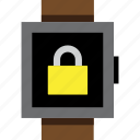 lock, secure, smartwatch, unlock, watch, wrist 