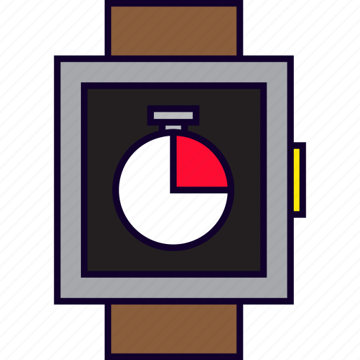 Chronometer, smartwatch, stopwatch, timer, watch, wrist icon - Download on Iconfinder