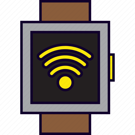 Connection, internet, smartwatch, watch, wifi, wrist icon - Download on Iconfinder