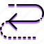 arrow, cycle, direction, half, orientation 